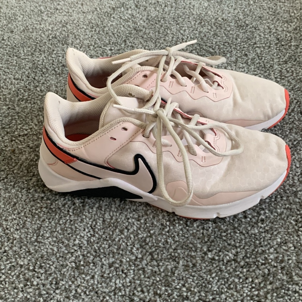 Peach and coral Nikes